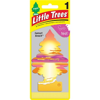 LITTLE TREES Ароматизатор Ёлочка "Сансет Бич" (Sunset Beach) 1 шт