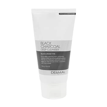 Dermal Крем-пенка для умывания "Black Charcoal" с древесным углём 150 г