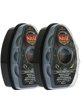 Набор Self Shining, черный, губка с дозатором для полировки обуви из гладкой кожи, Sitil Цвет: черный 2шт