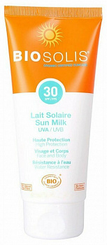 BIOSOLIS SPF 30 Солнцезащитное молочко для лица и тела 100 мл