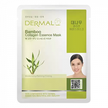 Dermal Маска косметическая для лица коллагеновая, с экстрактом бамбука