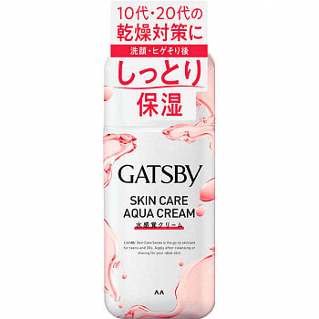 Mandom Мужской увлажняющий лосьон "Gatsby Skin Care Aqua Cream" для ухода за проблемной кожей, склонной к воспалениям и Акне (для сухой кожи) 170 мл