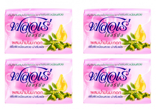 Набор Мыло туалетное Lion Flore травяное, Оливковое масло 80гр - 4 штуки