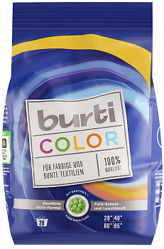 Стиральный порошок Burti Color, для цветного и тонкого белья, 1,5 кг