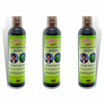 Набор Jinda Herb, Лечебный травяной шампунь от выпадения волос, 250мл. 3 шт