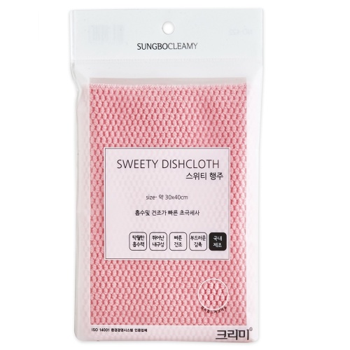 Sungbo Cleamy Тряпка из микрофибры с объёмным плетением «Букле» (износостойкая) 30 х 40 см