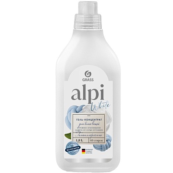 Grass Гель для стирки "ALPI" White Gel для белого и светлого белья флакон 1800 мл