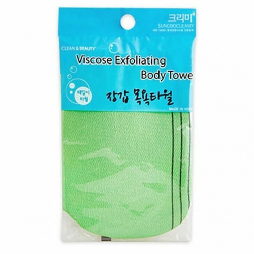 Sungbo Cleamy Мочалка для тела из вискозы "Viscose Back Bath Towel" (жесткая, массажная), размер (28 х 90 см) Sungbo Cleamy Мочалка для тела из вискозы "Viscose Back Bath Towel" (жесткая, массажная), размер (28 х 90 см)