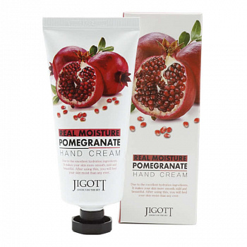 Jigott Real Moisture Pomegranate Крем для рук с экстрактом граната 100 мл
