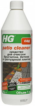 HG Средство для очистки брусчатки, бетона и тротуарной плитки 1 л