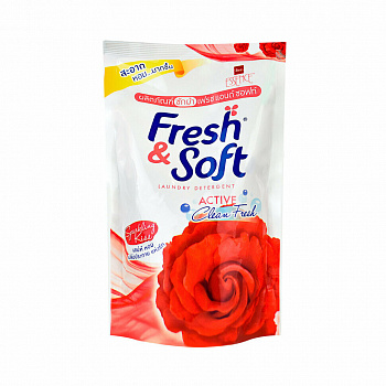 Lion Thailand Гель для стирки всех типов тканей  Fresh&Soft, концентрированный, Искристый Поцелуй, 400 мл