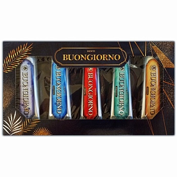 BUONGIORNO Премиальная зубная паста Набор вкусов"Gift Set" (5 видов по*30g)