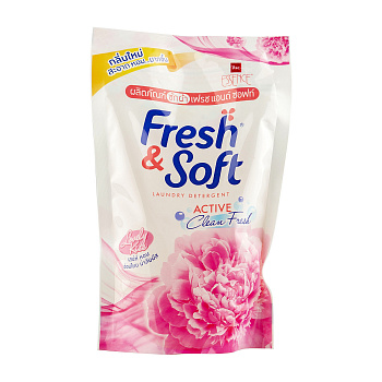 Lion Thailand Fresh&Soft Гель для стирки всех типов тканей концентрированный Сладкий Поцелуй 400 мл