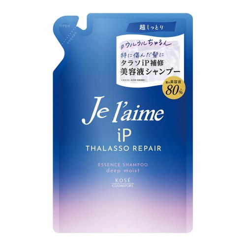 KOSE Восстанавливающий шампунь "Je l'aime iP Thalasso Repair" для всех типов повреждений волос «Максимальное увлажнение» 340 мл