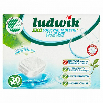 Ludwik Eco Таблетки для посудомоечных машин 30 шт
