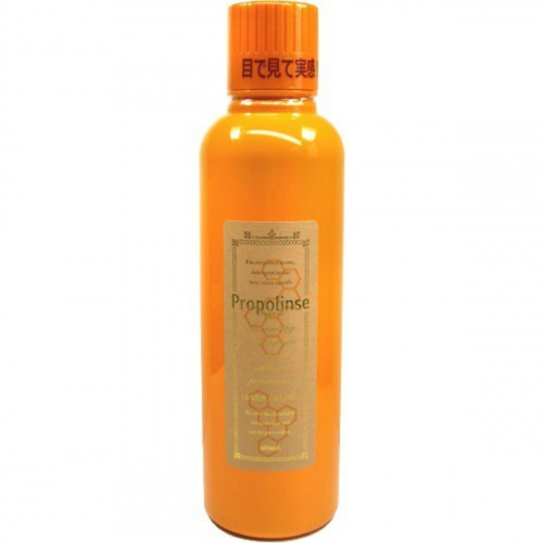 PIERAS Ополаскиватель полости рта «Propolinse» (разрушающий и окрашивающий налёт, спиртовой, вкус «Прополис») 600 мл