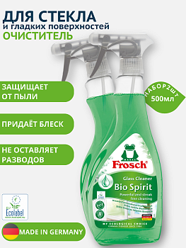 НАБОР Frosch Средство для чистки стекла и гладких поверхностей, 500 мл 2шт