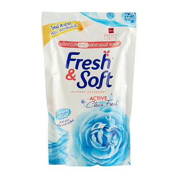 Lion Thailand Гель для стирки Fresh&Soft  всех типов тканей концентр. Утренний Поцелуй 400 мл