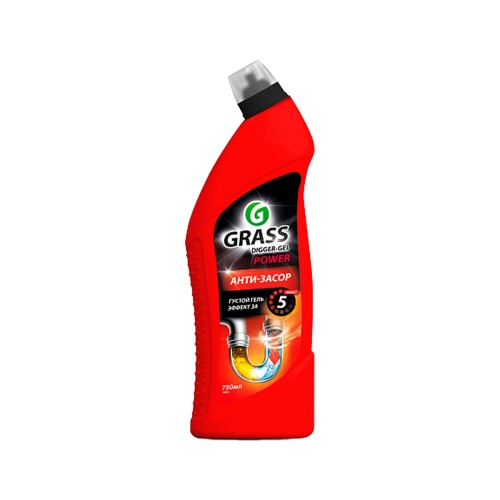Grass Средство для прочистки труб "DIGGER-Gel" флакон 750 мл