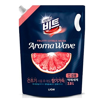 LION Средство для стирки жидкое "Beat Aromawave" автомат Цитрус 2000 мл