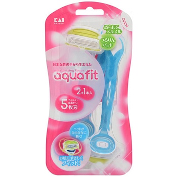 Kai-Razor Одноразовый женский бритвенный станок с плавающей головкой и пятью лезвиями