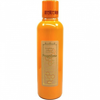 PIERAS Ополаскиватель полости рта «Propolinse» (разрушающий и окрашивающий налёт, спиртовой, вкус «Прополис») 600 мл