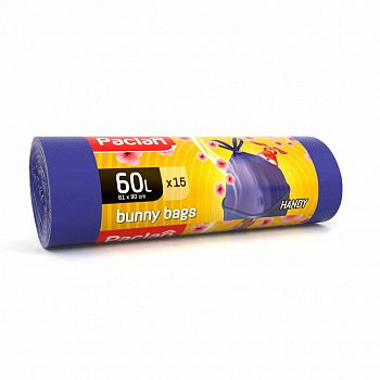 Paclan Мешки для мусора BUNNY BAGS Aroma 60 л 15 шт