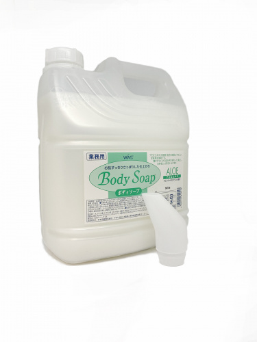 Nihon Detergent Крем-мыло для тела "Wins Body Soap aloe" с экстрактом алоэ и богатым ароматом (цитрус) 4000 мл