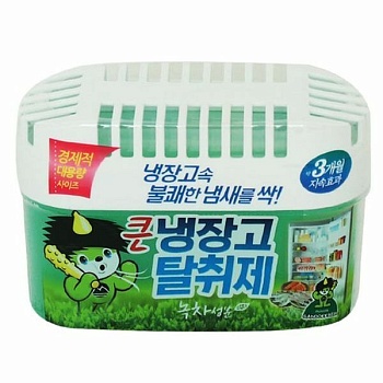 Sandokkaebi Ароматизатор-освежитель для холодильника «ODOR FRI» (зеленый чай) 420 г (для холодильников с объемом до 600 л)