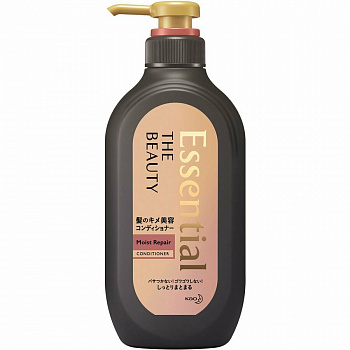 KAO Кондиционер "Essential The Beauty" для повреждённых волос разглаживающий кутикулу "Увлажнение и восстановление" 500 мл