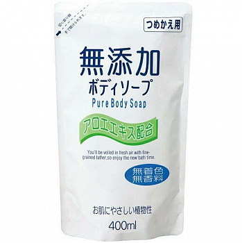 Nihon Detergent Жидкое мыло для тела натуральное бездобавочное 400 мл