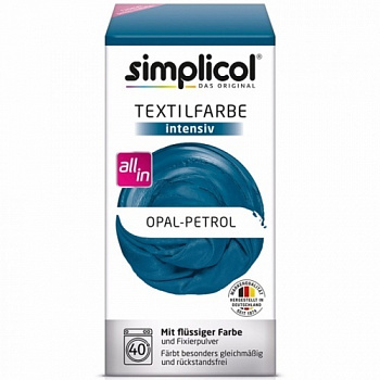 Simplicol Intensiv Краска для окрашивания одежды и тканей морская волна 150 мл + 400 г