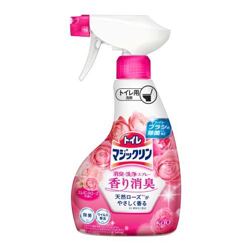 KAO Чистящее и дезодорирующее пенящееся средство "Magiсclean" для туалета «Элегантная роза» (протирание сиденья и обработка унитаза / спрей) 350 мл
