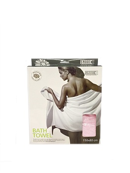 Полотенце для душа Smart Microfiber, вафельное,  розовое 150x80см