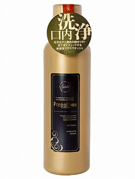 PIERAS Ополаскиватель полости рта «Propolinse Gold» (разрушающий и окрашивающий налёт, против сухости во рту, спиртовой, вкус «Апельсин и мята») 600 мл