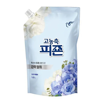 Pigeon Кондиционер для белья "Rich Perfume Blue Bianca" (парфюмированный супер-концентрат с ароматом «Голубое небо») 1,6 л, мягкая упаковка с крышкой