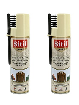 Набор Suede& Nubuck Renovator 250 ml, /бесцветный/, аэрозоль для замши и нубука, Sitil (Цвет: бесцветный;Размер: ) 2шт