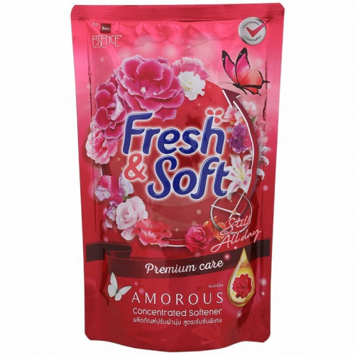 LION "Essence Fresh & Soft" Кондиционер для белья "Amorous" концентр. (мяг.уп.) 500 мл