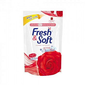 LION "Essence Fresh & Soft" Кондиционер для белья  "Red Rose" (мяг.уп.) 600 мл