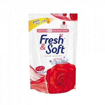 LION "Essence Fresh & Soft" Кондиционер для белья  "Red Rose" (мяг.уп.) 550 мл