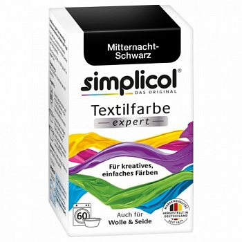 Simplicol Expert Краска для окрашивания текстиля шерсти шелка черная 150 г