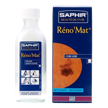 Saphir - Очиститель для гладкой кожи RENO Mat, стеклянный флакон, 100 мл.