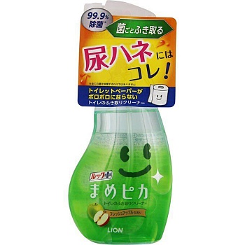 Lion Чистящий и дезинфицирующий спрей для унитаза (Яблочный) пульверизатор 210 мл