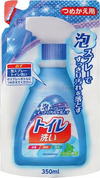 Nihon Detergent Чистящая спрей-пена для туалета Foam Spray Toilet, 350 мл (мягкая экономичная упаковка )