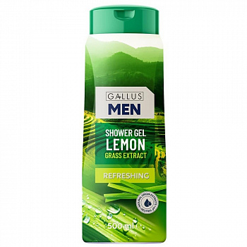 Gallus Гель для душа men мужской лимонная трава 0,5 л.
