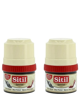 Набор Крем-блеск для обуви Sitil Shoe Polish бесцветный 60мл 2шт