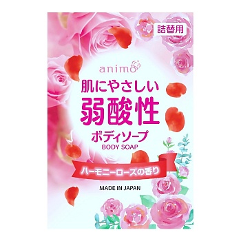 Rocket Soap Слабокислотное жидкое мыло "Animo Harmony Rose" для тела (аромат розы) 340 мл